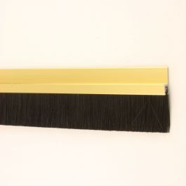 Draught Excluder - Bottom Of Door Brush Seal - Gold Aluminium - 914mm ...