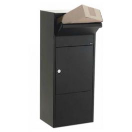 Parcel Drop Box Post Box - Black | G Johns & Sons