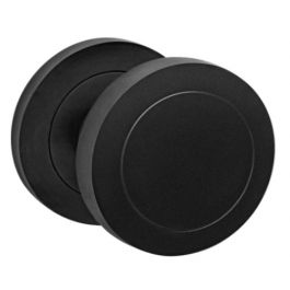 Modern Mortice Door Knobs - Matt Black - Operational | G Johns & Sons