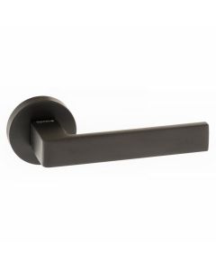 Madeira Round Rose Lever Handles - Matt Black | G Johns & Sons