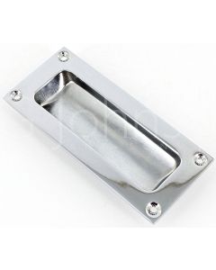 Bathroom Hook Lock For Sliding Pocket Doors - With Turn And Release -  Polished Chrome