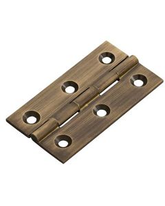 Small Polished Brass (Lacquered) Cabinet Hinges - 50mm x 28mm