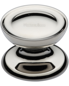Heritage Brass 32mm Stepped Disk Cabinet Knob With Rose Polished Brass