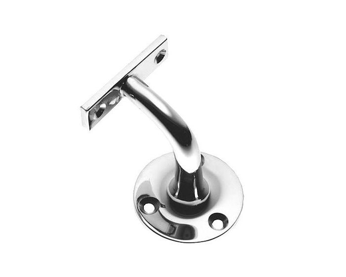 Traditional Design Handrail Bracket - 90mm Projection - Polished Chrome ...