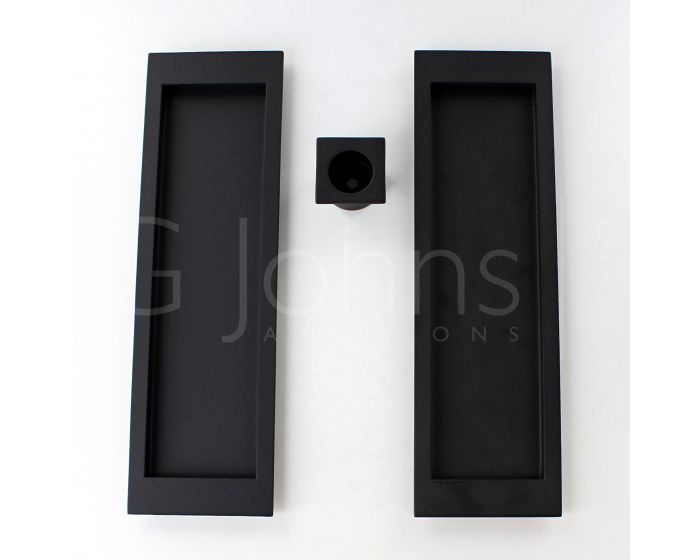 Large Rectangular Shape Inset Design Flush Pull Handle Set For Sliding Pocket Doors 210mm X 4045