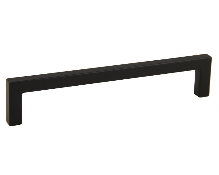 Mitred Shape Bolt Through Fixing Pull Handle - Matt Black | G Johns & Sons