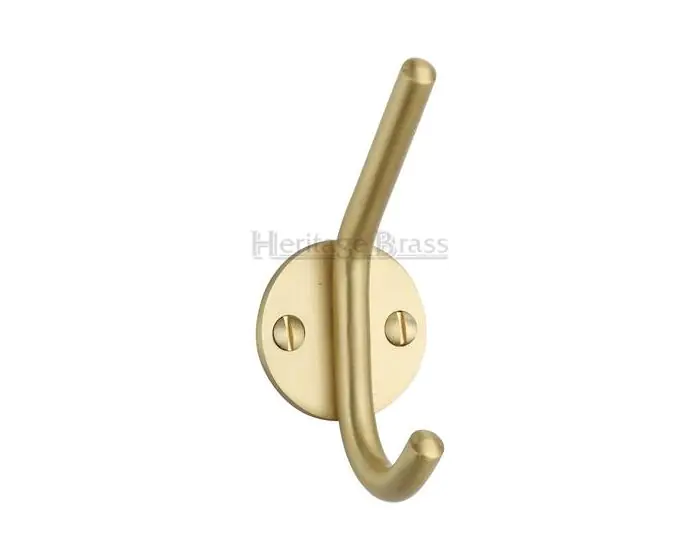 Satin brass coat hooks sale