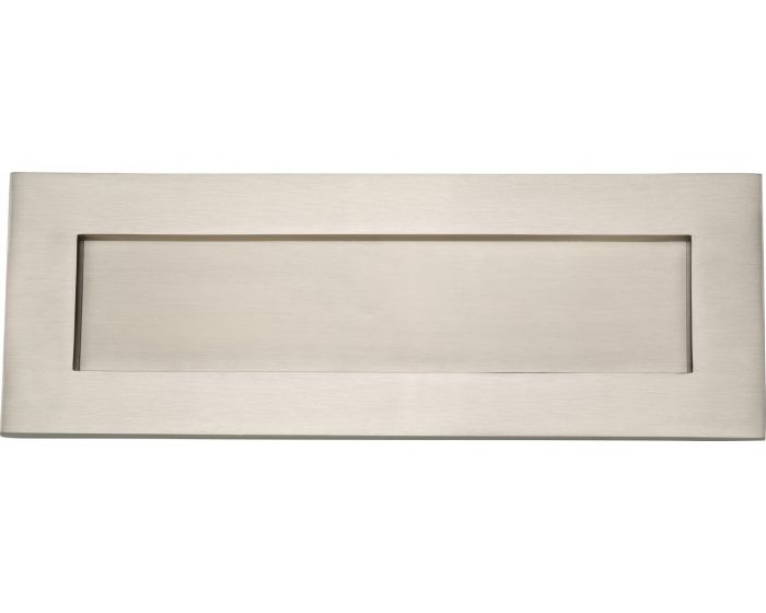 Plain Letter Plate - 356mm x 127mm - Satin Nickel | G Johns & Sons