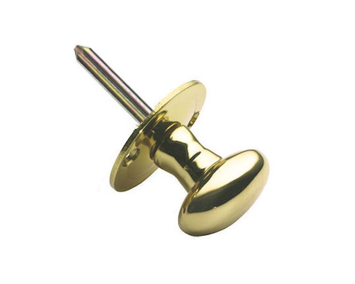 Oval Thumb Turn For Security Rack Bolts - Polished Brass (Lacquered ...