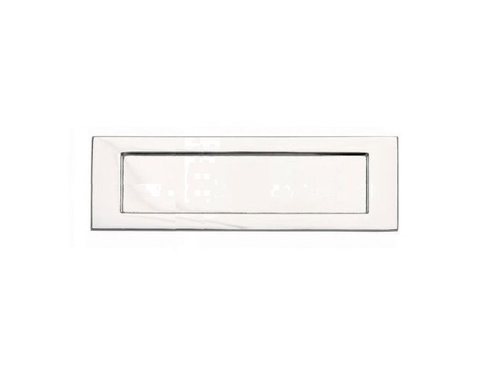 Plain Front Door Letter Plate - 276mm x 94mm - Polished Chrome | G ...