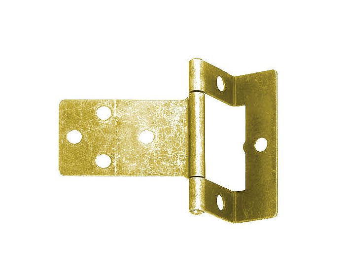 Cranked Flush Hinge 50mm Electro Brass Plated G Johns And Sons 5214