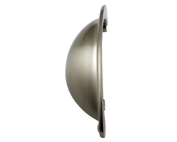 Classic Design Half Moon Shape Cup Handle - Satin Nickel