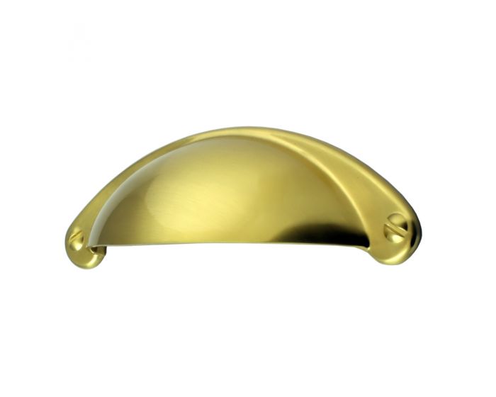 Classic Design Half Moon Shape Cup Handle - Satin Brass Plated | G ...