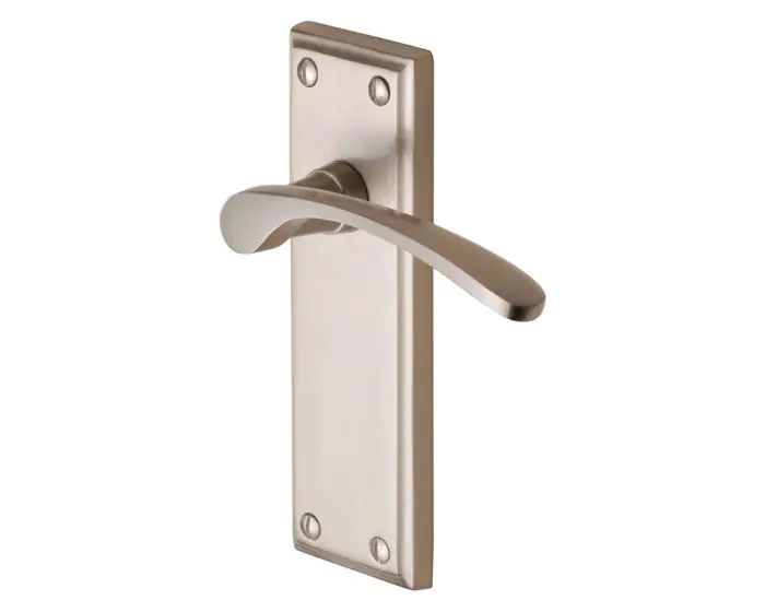 Hilton Classic Door Handles - Satin Nickel