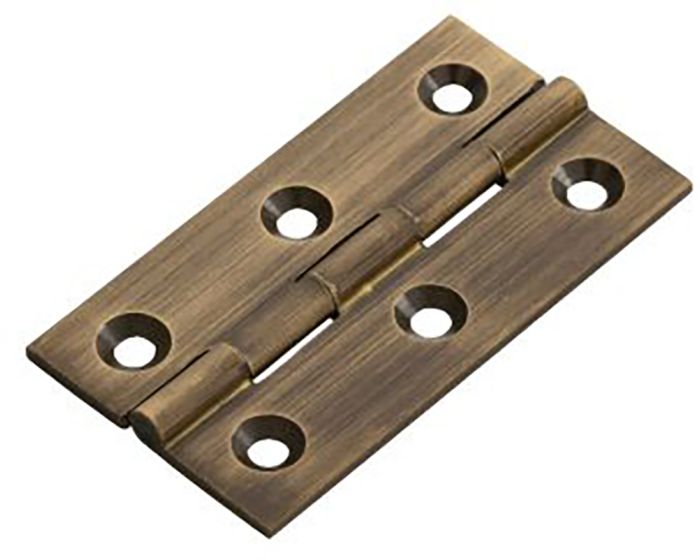 Small Antique Brass (Lacquered) Cabinet Hinges - 64mm x 35mm | G Johns ...