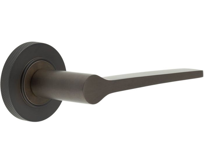 Tapered Pattern Lever Handles With Knurled Round Rose Suitable For Use With Fd30 Fd60 Fire