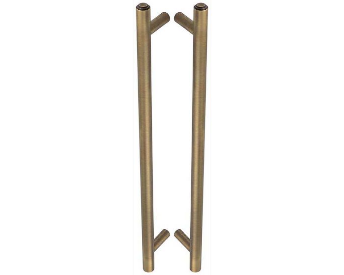 Tubular T Bar Back To Back Pull Handle With Stepped Ends - 513mm Length ...