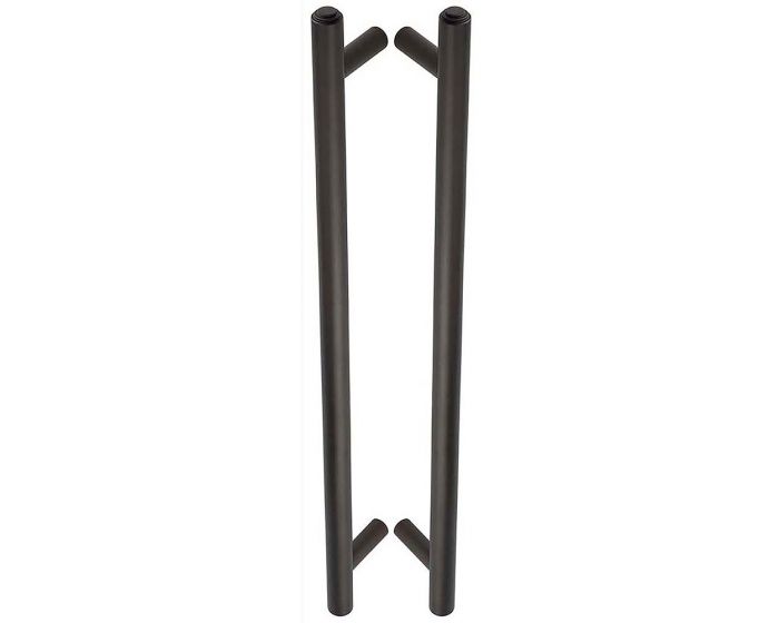 Tubular T Bar Back To Back Pull Handle With Stepped Ends - 513mm Length ...