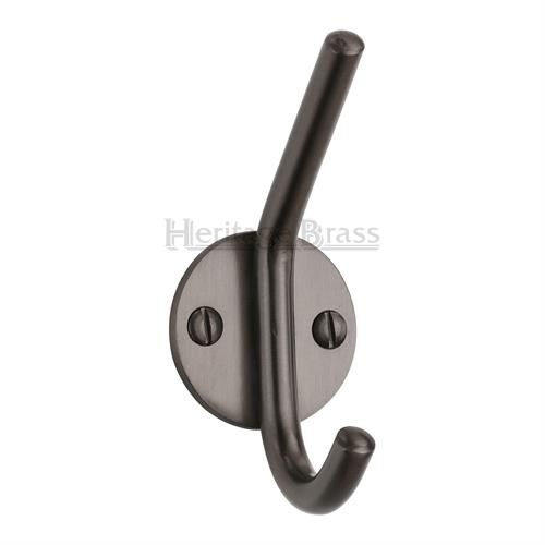 Modern Hat & Coat Hook - Matt Bronze (Lacquered)