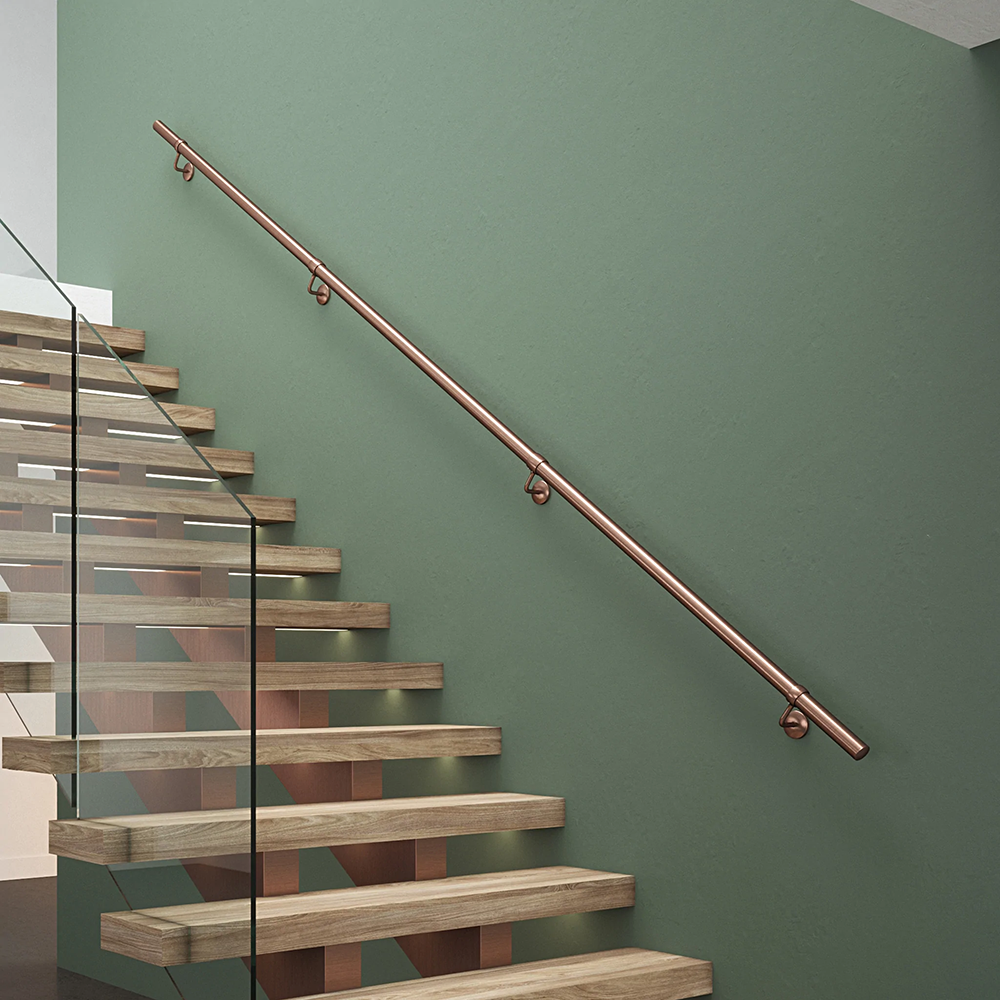 Straight Handrail Kit - For Internal & Outdoor Use - 3600mm Long